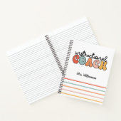 カスタム教育コーチ教育コーチレトロ ノートブック (内部)