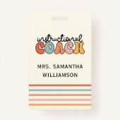 カスタム教育コーチ教育コーチレトロ バッジ (正面)