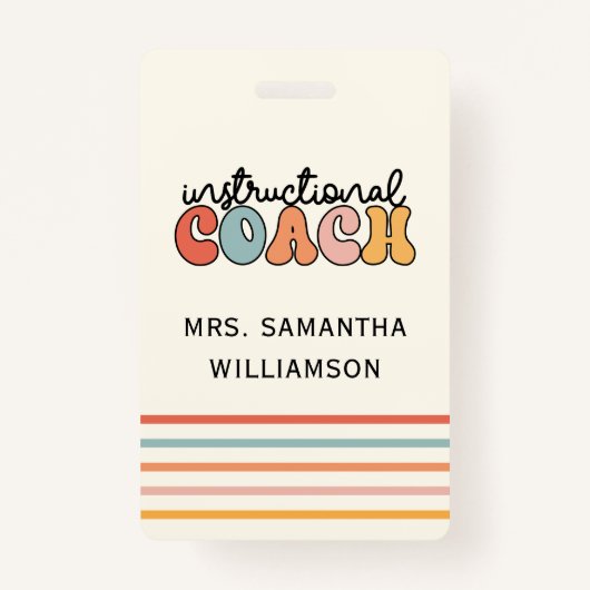 カスタム教育コーチ教育コーチレトロ バッジ (正面)