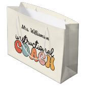 カスタム教育コーチ教育コーチレトロ ラージペーパーバッグ (裏面アングル)