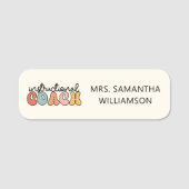 カスタム教育コーチ教育コーチレトロ 名札 (正面)