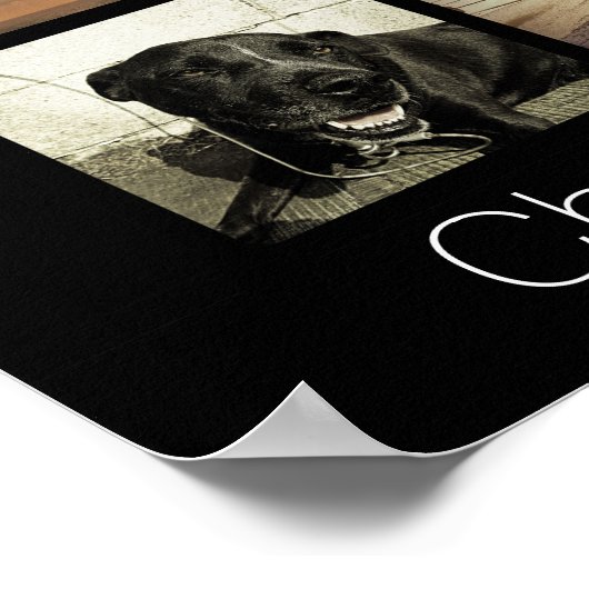 カスタム数々の写真コラージュ ポスター (角)