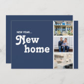 カスタム数々の写真新年ニューホーム シーズンカード (正面/裏面)