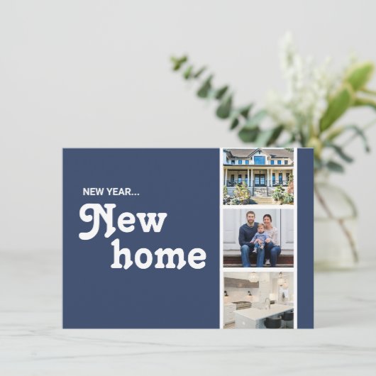 カスタム数々の写真新年ニューホーム シーズンカード (スタンド正面)