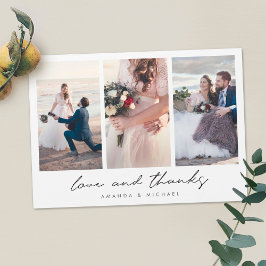 カスタム数々の写真結婚のThank You Magnet