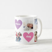 カスタム数々の写真色ハッピー母の日 コーヒーマグカップ (正面右)