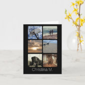 カスタム数々の写真 カード (黄色い花)