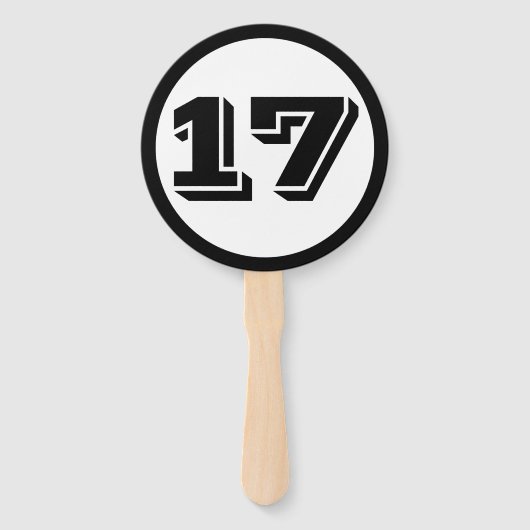 カスタム数 ハンドファン (正面)