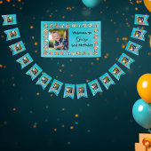 カスタム文字かわいいパーティー動物テーマ 横断幕