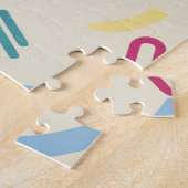 カスタム文字かわいいフクロウヴィンテージキッズ ジグソーパズル (側面)