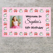 カスタム文字かわいい幽霊テーマ子供の誕生日 横断幕