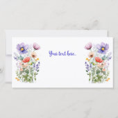 カスタム文字かわいらし夏フローラ (裏面)