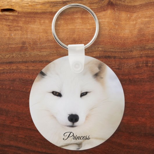 カスタム文字で自分の写真を動物 キーホルダー (正面)