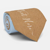 カスタム文字とお気に入りのあなたの写真のネックタイ ネクタイ (ロール)