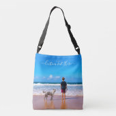 カスタム文字とのフォトクロスボディバッグ クロスボディバッグ (裏面)