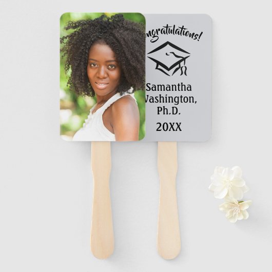 カスタム文字とイメージイベントのファンセット ハンドファン (正面&裏面)