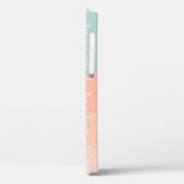 カスタム文字とイメージサマーカラー青ピンクかわいい Case-Mate iPhoneケース (裏面 / 左)