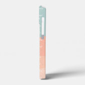 カスタム文字とイメージサマーカラー青ピンクかわいい Case-Mate iPhoneケース (裏面 / 左)