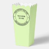 カスタム文字とカラーズビジネスポップコーンボックス フェイバーボックス (正面)