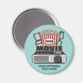 カスタム文字とカラームービー時間 マグネット (正面/裏面)