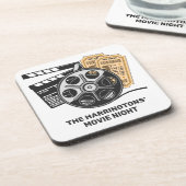 カスタム文字とカラームービー コースター (左側)