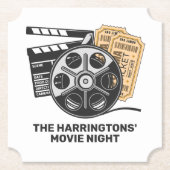 カスタム文字とカラームービー ペーパーコースター (正面)
