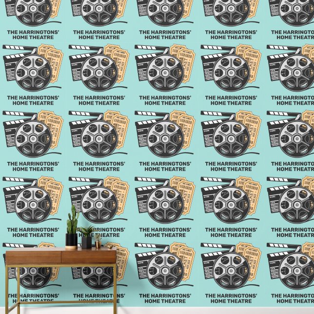 カスタム文字とカラームービー 壁紙 (廊下)