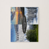 カスタム文字とコラージュパーソナライズされた ジグソーパズル (縦)