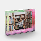 カスタム文字とフォトカラー爆発 フォトブロック (左)