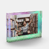 カスタム文字とフォトカラー爆発 フォトブロック (左)