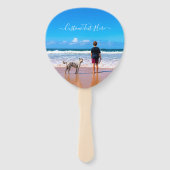 カスタム文字と写真ハンファンユアオートデザイン ハンドファン (裏面)