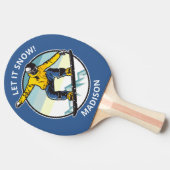 カスタム文字と名前SNOWBOARDER 卓球ラケット (横)