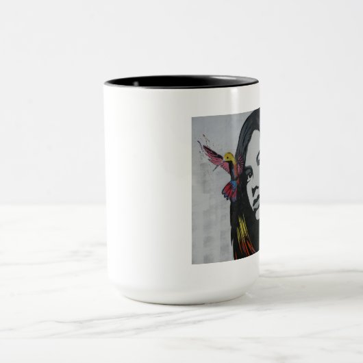 カスタム文字と画像を追加して自分のかわいい画像を作成 マグカップ (中央)