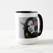 カスタム文字と画像を追加して自分のかわいい画像を作成 マグカップ (正面右)