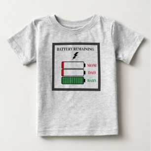 カスタム文字のフルバッテリライフテクノロジー ベビーTシャツ