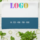 カスタム文字のロゴとキッチンタオル – あなたの色 キッチンタオル (折り畳み)