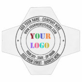 カスタム文字のロゴとサッカーボールギフト サッカーボール (フラット)