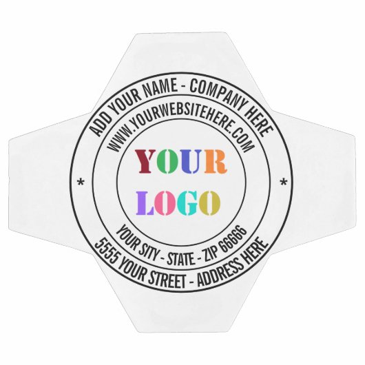 カスタム文字のロゴとサッカーボールギフト サッカーボール (フラット)