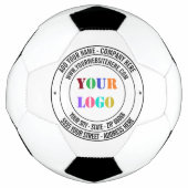 カスタム文字のロゴとサッカーボールギフト サッカーボール (正面)