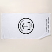 カスタム文字のロゴとプールのプロモーションプロフェッショナル ビーチタオル (正面)