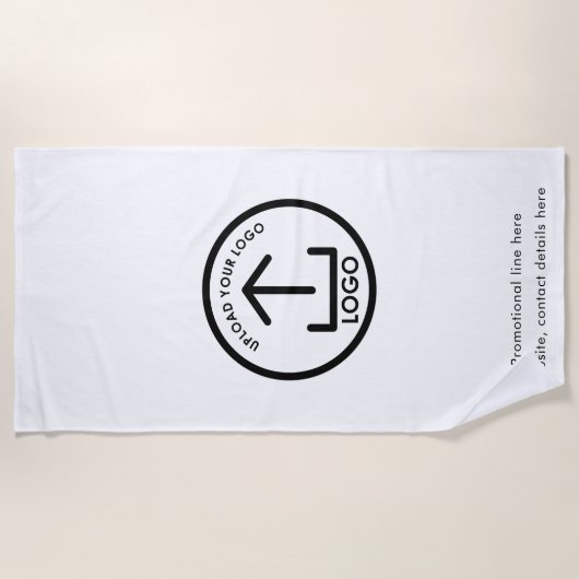 カスタム文字のロゴとプールのプロモーションプロフェッショナル ビーチタオル (正面)