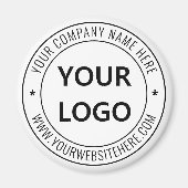 カスタム文字のロゴとマグネットギフト マグネット (正面)