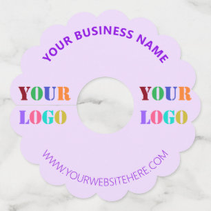 カスタム文字のロゴとワイングラスのラベル色を選択 ワイングラスタグ