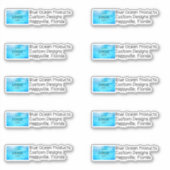 カスタム文字のロゴマーク広告 シール (正面)