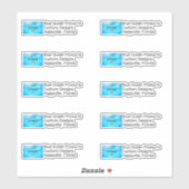 カスタム文字のロゴマーク広告 シール (シート)