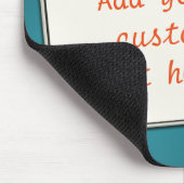 カスタム文字の叫び声のグラデーションティール（緑がかった色） マウスパッド (コーナー)