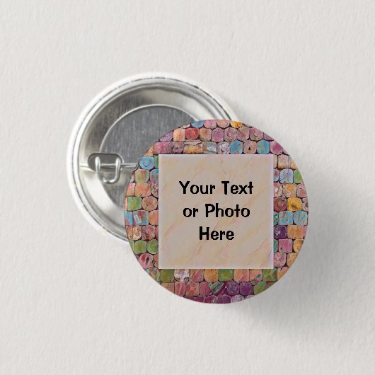 カスタム文字または写真 缶バッジ (正面&裏面)