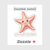 カスタム文字または名前スターステッカー シール (シート)