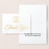 カスタム文字をロゴの中に入れました 箔カード (ディスプレー)