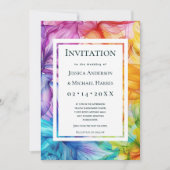 カスタム文字を背面にEthereal開花 招待状 (正面)